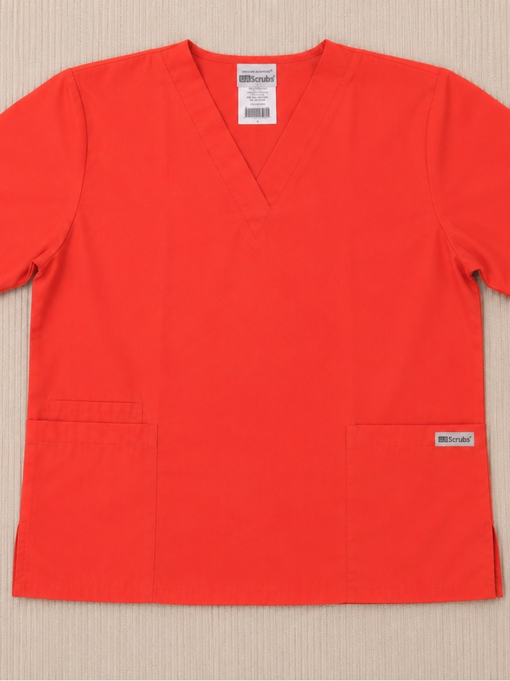 Uniform Advantage Melon V-Neck Scrub Top Women’s Large Nurse Medical